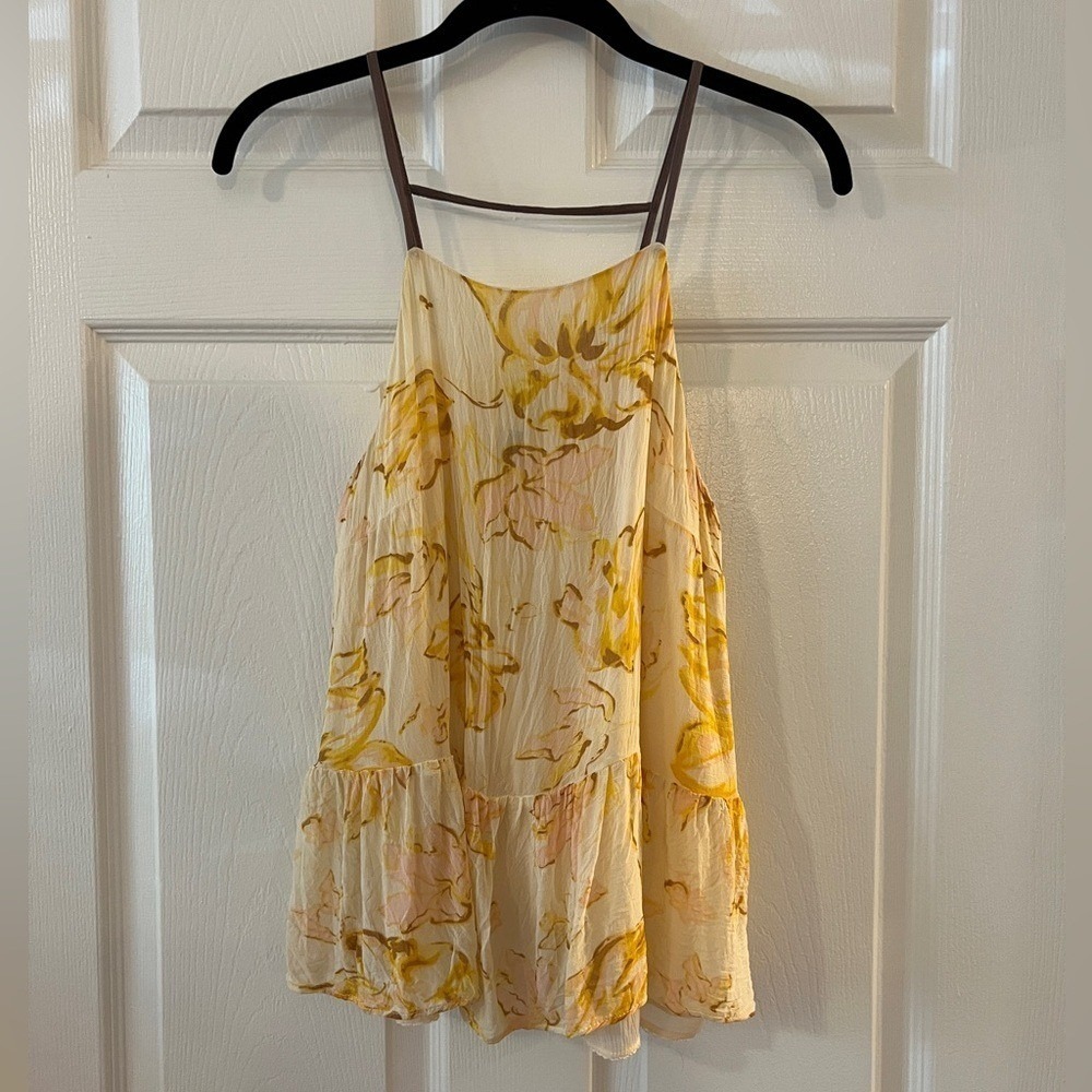 Anthropologie - HD in Paris 'Jocelyn' Floral Ruffle Cami Tank Top - Women's S